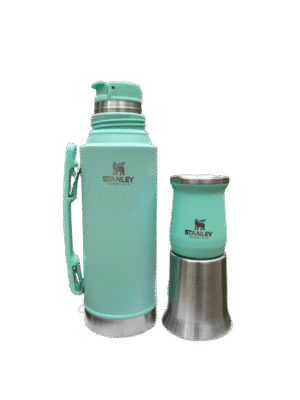 Termo Stanley verde aqua con mate